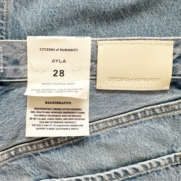 Citizens Of Humanity High Rise Ayla Baggy Jeans in Gemini Wash - Picture 6 of 14